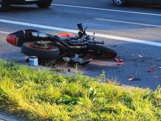 16-letni kierowca motoroweru sprawcą wczorajszej kolizji na DK 91
