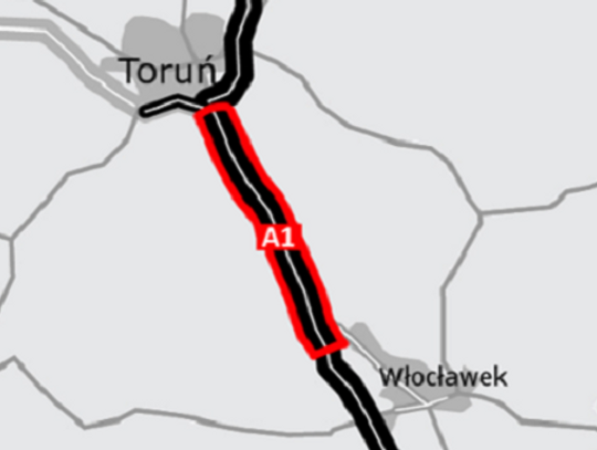 Autostrada A1 Włocławek-Toruń ma mieć dodatkowy pas ruchu. GDDKiA zamówiło opracowania