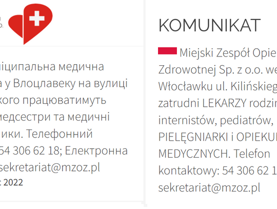 Będą nas leczyć Ukraińcy? MZOZ ogłosił nabór lekarzy i pielęgniarek w języku ukraińskim
