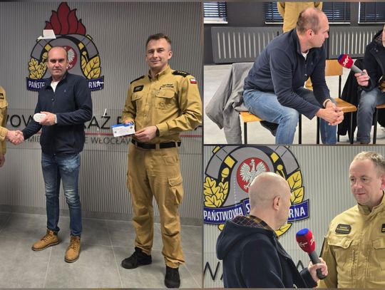 „Czadowa Straż” w Włocławku. Strażacy i Radio ZET rozdawali czujki i uczyli, jak uniknąć tragedii