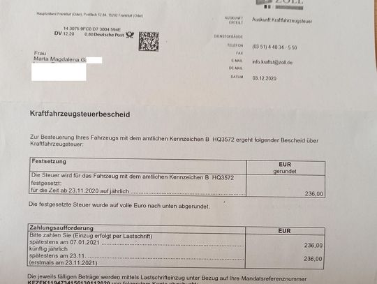 Cztery lata temu Pani Marcie skradziono dokumenty. Przestępcy kupili na jej dane samochód w Niemczech. Właśnie otrzymała rachunek za...