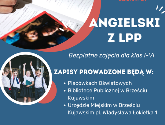 Do 20 września można zgłosić dzieci do udziału w darmowych lekcjach angielskiego