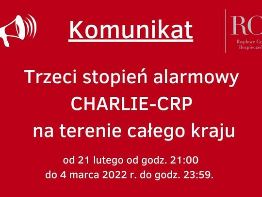 Do 4 marca w całym kraju 3 stopień zagrożenia w cyberprzestrzeni 