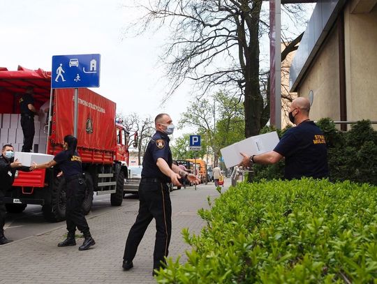 Do Włocławka trafiło 450 000 maseczek przeznaczonych dla mieszkańców