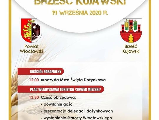 Dożynki powiatowo-gminno-parafialne w sobotę, ale bez koncertu zespołu Enej 