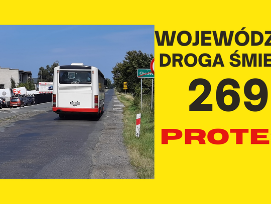 "Droga Śmierci Nr 269" - mieszkańcy Chodcza będą protestować. Czują się zlekceważeni przez polityków