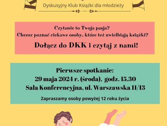 Dyskusyjny Klub Książki dla młodzieży zaprasza na spotkanie