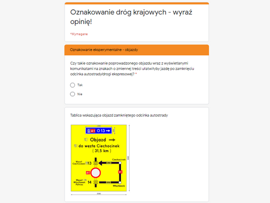 GDDKiA pyta kierowców o oznakowanie dróg krajowych i autostrad. Uruchomiono specjalną ankietę