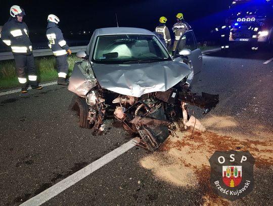 Groźnie wyglądający wypadek na autostradzie A1