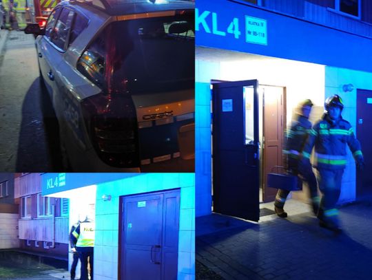Grupa młodych mężczyzn uwięziona w windzie na ul. Pogodnej. Na miejscu strażacy i policja