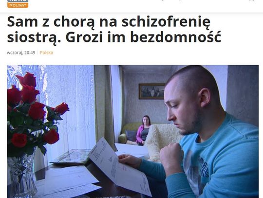 Interwencja Polsatu we Włocławku. Pan Dariusz wraz z chorą siostrą trafią na bruk?