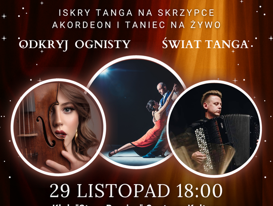 Iskry tanga na skrzypce i akordeon, z tańcem na żywo w Starej Remizie