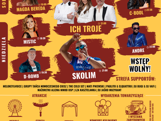 IX Kasztelański Festiwal Smaków w Sierpcu  8-9 sierpnia 2026 r
