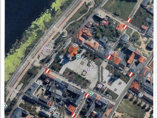 Jarmark wielkanocny mapa utrudnień