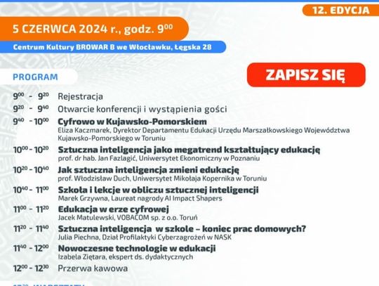 Jutro w CKBB: „Edukacja w cyfrowym wymiarze – wizja, misja, sztuczna inteligencja”