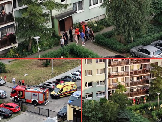 Karetka, policja i straż pożarna w niedzielny wieczór przy ul. Żytniej. Co się wydarzyło?
