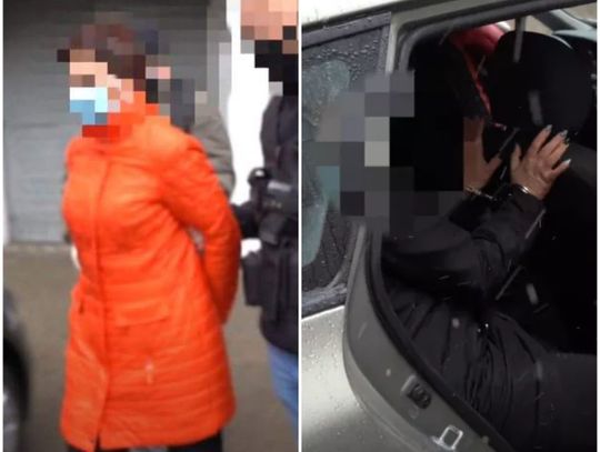 Katarzyna P. i Dorota K.-S., które prowadziły agencję towarzyską z zarzutami. Prokurator zabezpieczył ich samochody i inne mienie