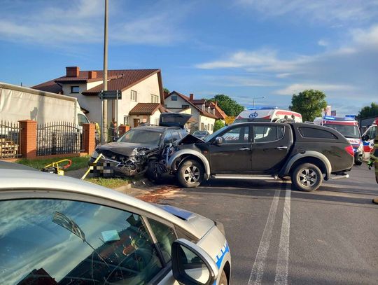 Kierowca Mitsubishi spowodował kolizję. Miał ponad 3 promile alkoholu w organizmie