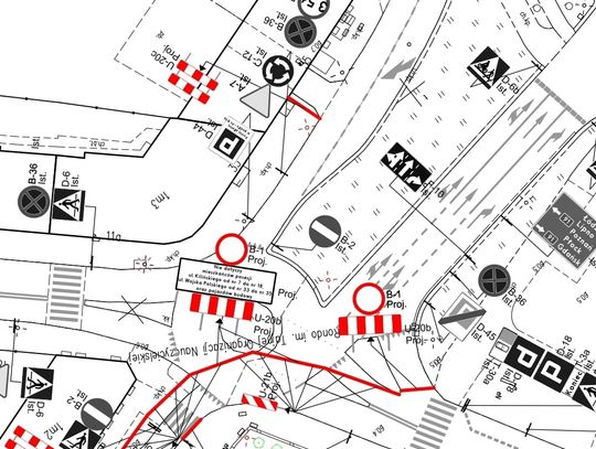 Kolejna zmiana organizacji ruchu w związku z przebudową ul. Kilińskiego Rondo zostanie wyłączone z ruchu