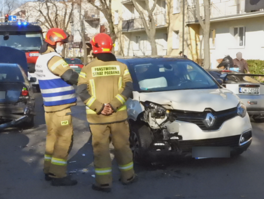Kolizja BMW i Renault na al. Chopina