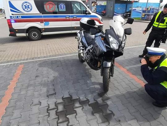 Kolizja dwóch motocyklistów w Lubrańcu Parcele. Kierowca Suzuki trafił do szpitala