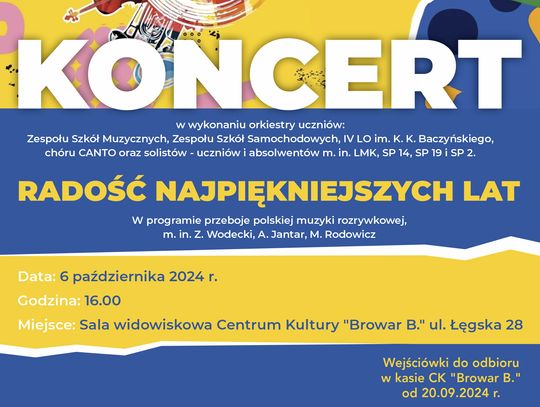 Blisko 80 wykonawców - uczniów włocławskich szkół zaprasza na koncert z funduszy BO