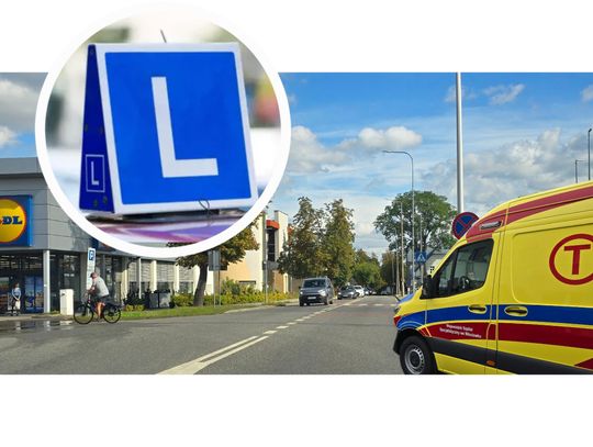 Kursantka potrąciła pieszą na ul. Wyszyńskiego. Mandat zapłaci instruktor