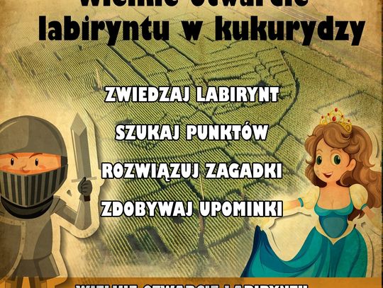 Labirynt w kukurydzy nowa atrakcja w Brześciu Kujawskim