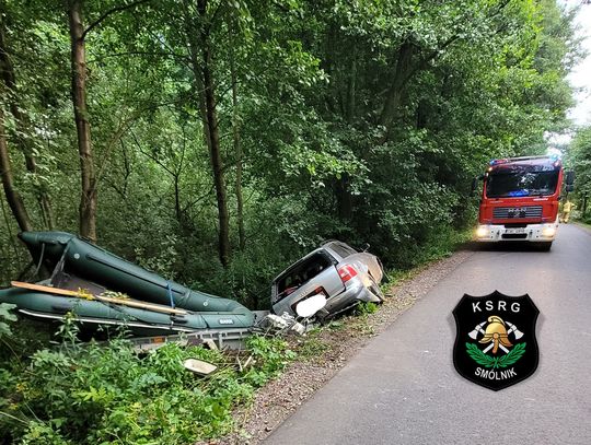 Audi wjechało do rowu. Na miejscu nie było kierowcy