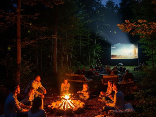 Leśne kino pod gwiazdami 1 sierpnia przy Nadleśnictwie Włocławek