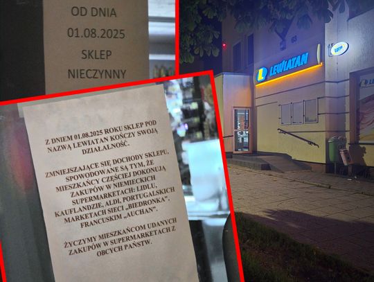 Lewiatan przy ul. Długiej zamknięty na stałe. Właściciele zostawili na drzwiach gorzkie słowa