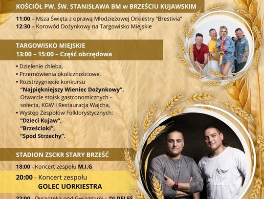 M.I.G i Golec uOrkiestra na dożynkach w Brześciu Kujawskim