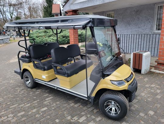 Melex ułatwi przemieszczenie się po cmentarzu osobom z niepełnosprawnością