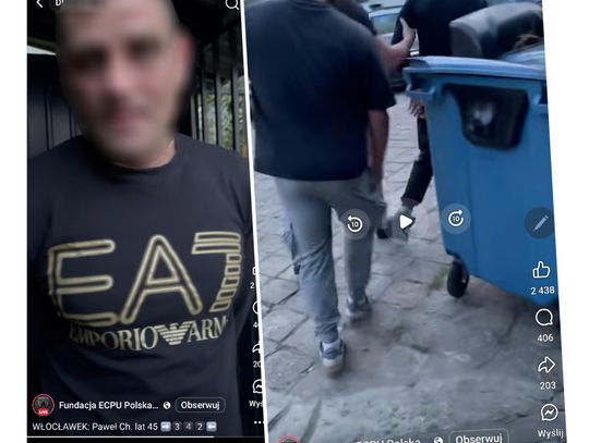 45-latek podejrzany o pedofilię zatrzymany przez włocławską policję. Transmisje prowadziła Fundacja ECPU