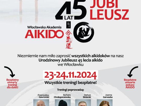 Mistrzowie Aikido zjadą do Włocławka, można będzie z nimi potrenować!