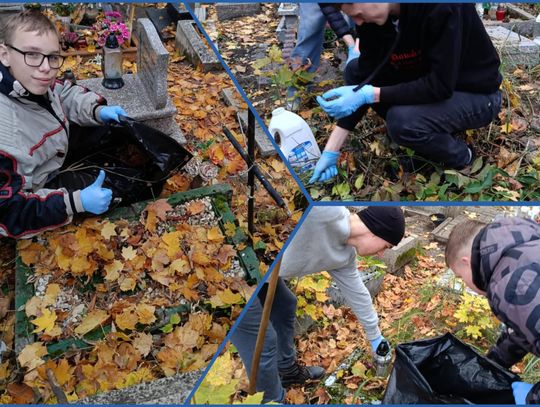 Wychowankowie Młodzieżowego Ośrodka Wychowawczego posprzątali groby dzieci – to już tradycja