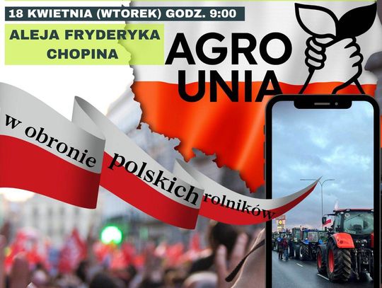 Na wysokości biura A. Gembickiej 140 traktorów zablokuje ul. Chopina na dobę!