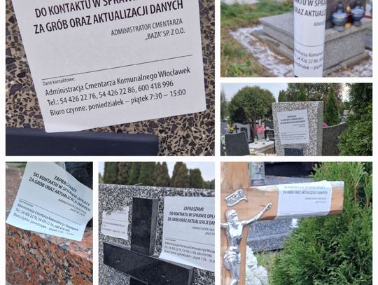 Nagrobki na cmentarzu karteczkami z BAZY: "To jest wandalizm"
