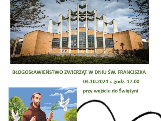 W piątek błogosławieństwo zwierząt w Parafii Najświętszego Zbawiciela