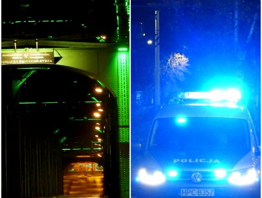 Nocna akcja policji na moście stalowym. Doszło do próby samobójczej
