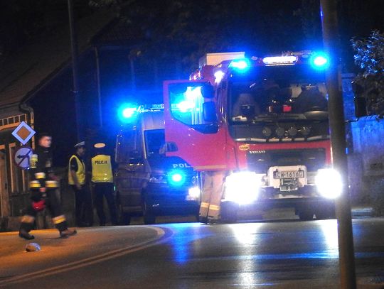 Nocny pożar budynku przy ul. Brzeskiej