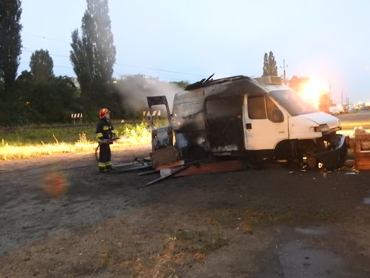 Nocny pożar samochodu na ul. Energetyków