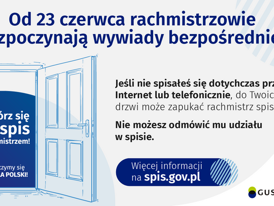 Od jutra mogą zapukać do Twoich drzwi. Rachmistrzowie spisowi ruszają w teren