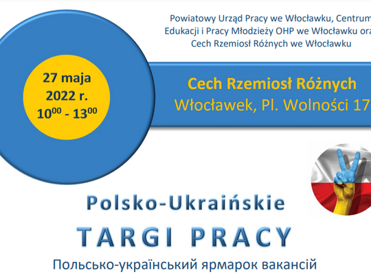 Organizują polsko-ukraińskie targi pracy. Zgłoszenia pracodawców do 18 maja