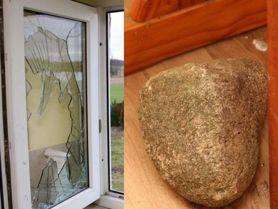 Osięciny: 37-latek wybił okno kamieniem i okradł dom. Trafił za kraty