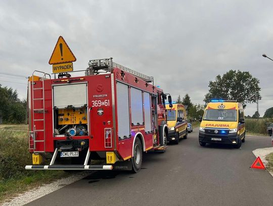 W gminie Choceń zderzyły się dwa pojazdy osobowe. Na miejscu działały służby