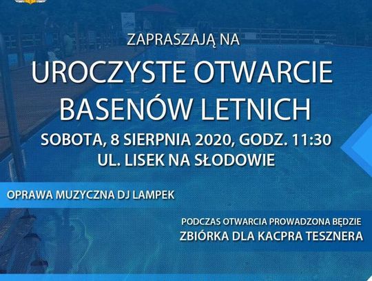 Otwarcie basenów na Słodowie już jutro!