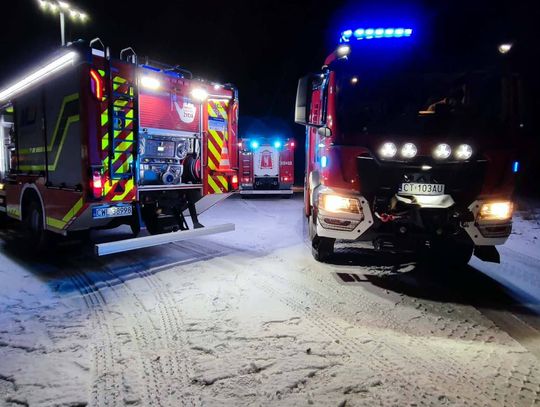 Płonęły kontenery, samochód i tuje. Strażacy mieli pełne ręce roboty w Sylwestra