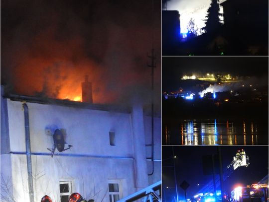 Płonie dom na ul. Lipnowskiej, kilka osób w szpitalu