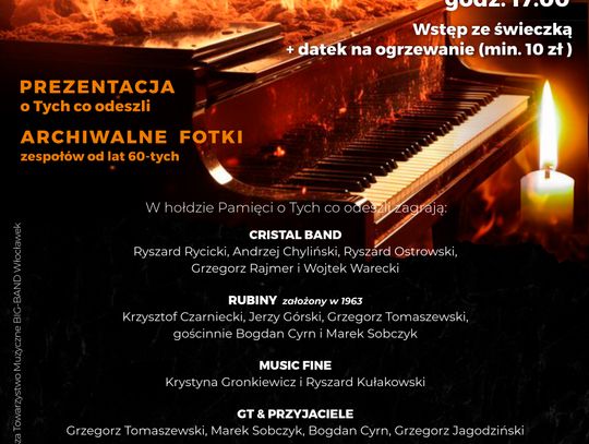 16. Muzyków Wspominki – ostatni koncert w Marinie Zarzeczewo. Wspomnienie zmarłych muzyków we Włocławku